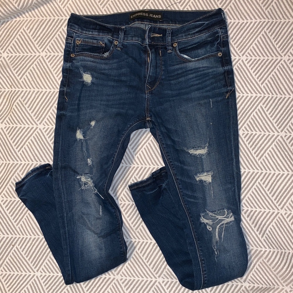 Express distressed jeans